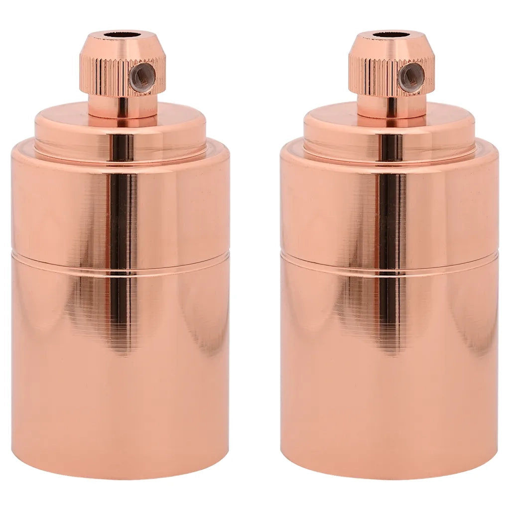 Portalampada 2 pz Oro Rosa E27