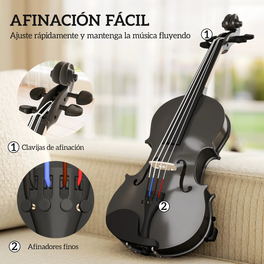 Violino 4/4 ¨C Minimal ¨C Nero con Custodia