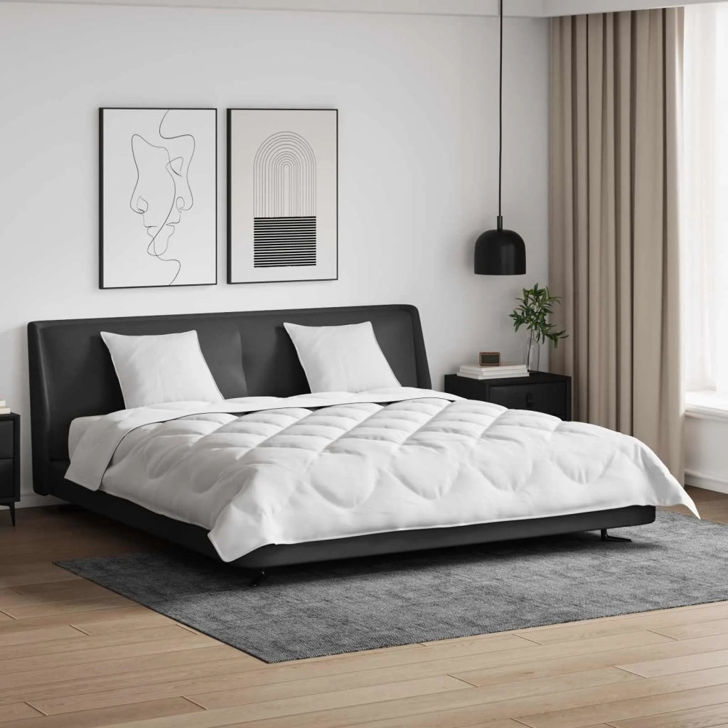 Piumone | Duvet per tutte le stagioni 3 pz Bianco Microfibra