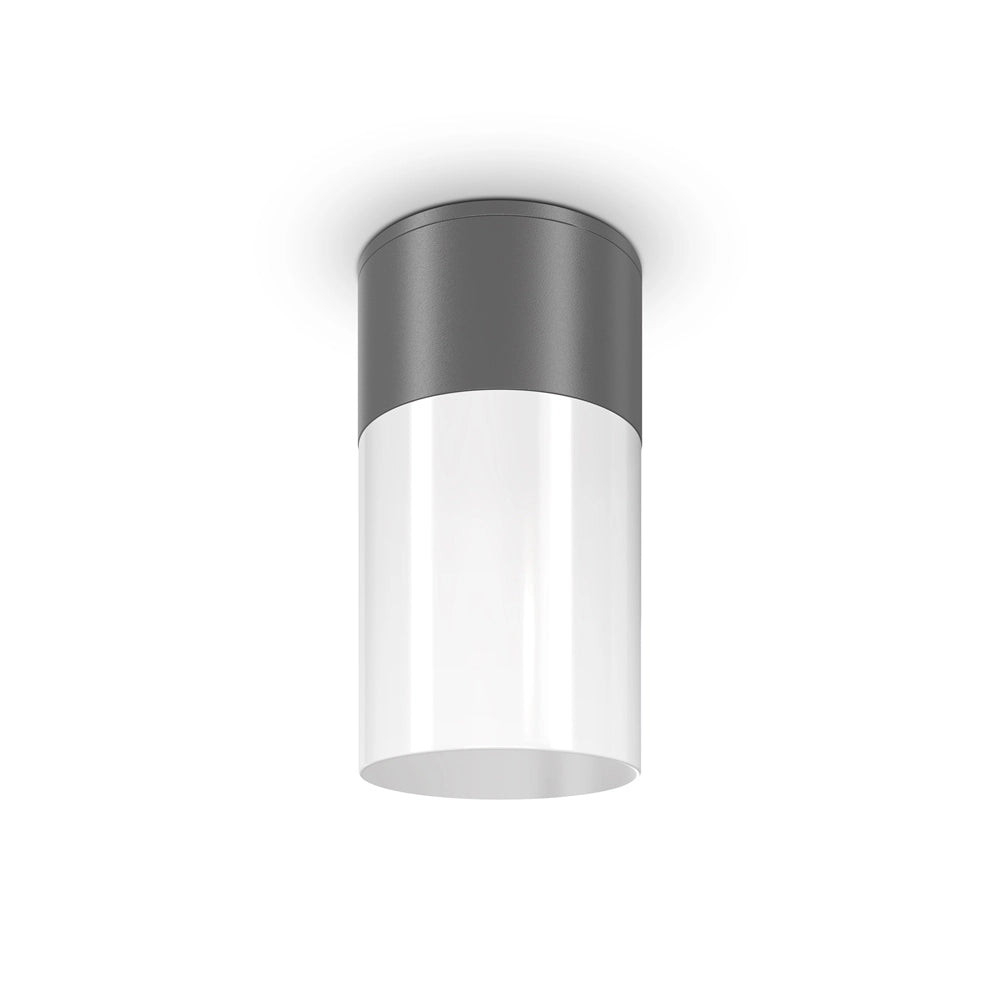 Lampade A Soffitto Moderno Da Esterno Alluminio Grafite 1 Lucee27 60W Ip54