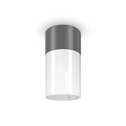 Lampade A Soffitto Moderno Da Esterno Alluminio Grafite 1 Lucee27 60W Ip54