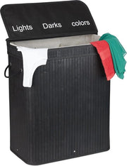 Scopa per pavimenti con 3 cassetti da 30 L - coperchio - maniglie - nero - 63 x 55 x 35 cm