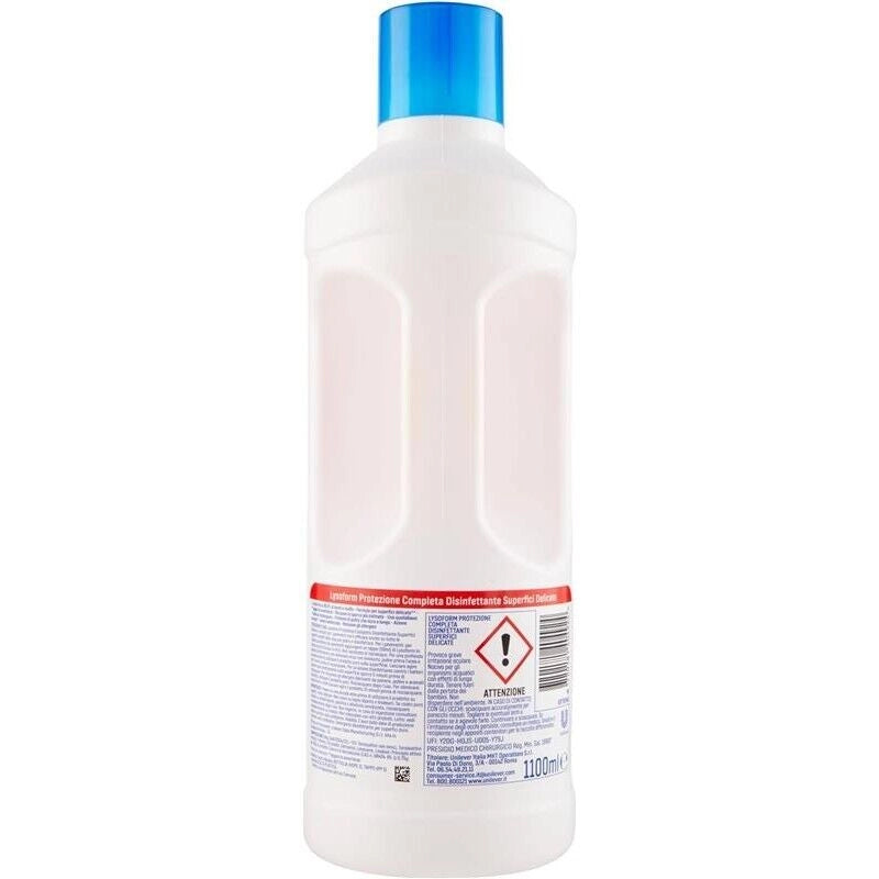 LYSOFORM LIQUIDO PER PAVIMENTI 1,1 LT DISINFETTA E PULISCE PER SUPERICI DELICATE