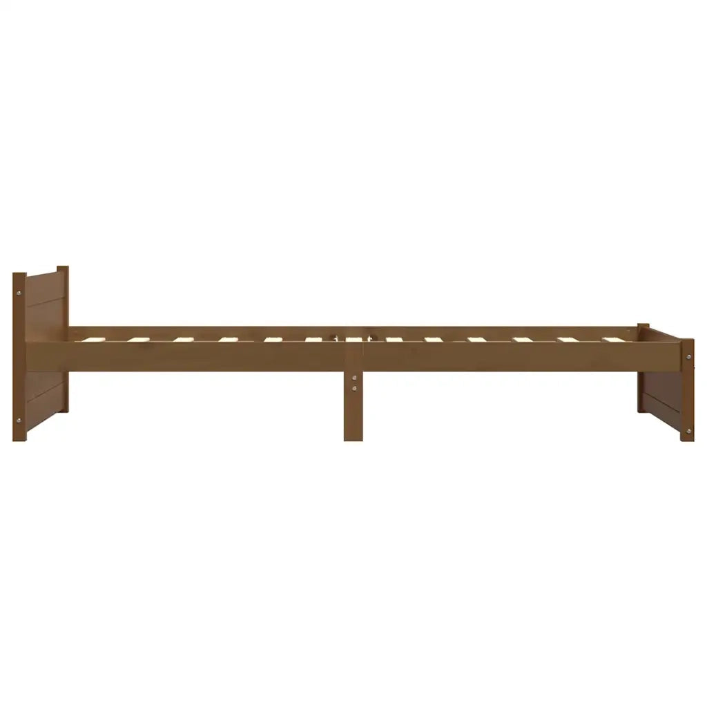 Letto singolo | Letto per adulti | Giroletto senza Materaso Ambra in Legno Massello 75x190 cm
