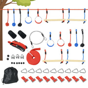 Set Percorso Ninja per Bambini ¨C zephmum ¨C Blu Nero Rosso con 30 Accessori
