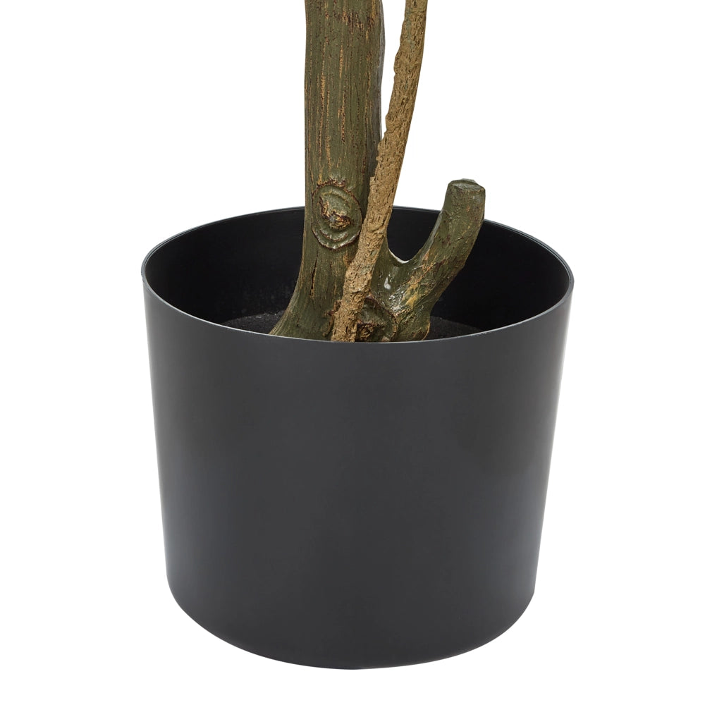 Pianta di limone artificiale in plastica in vaso 156 cm decorazione da interno