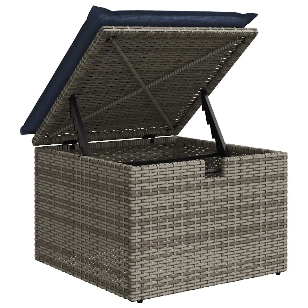 Set Divano da Giardino 6 pz con Cuscini Grigio in Polyrattan 3325967