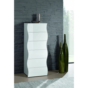 Cassettiera Onda Kommode 6 Cassetti – 50x121,7x40 – Bianco Lucido