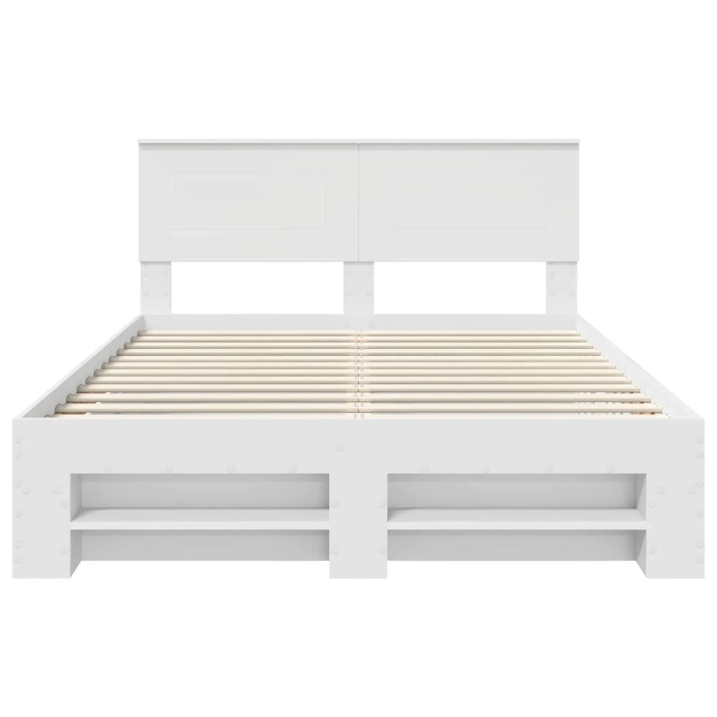Struttura del letto Bianco 140 x 200 cm Legno multistrato 3408753