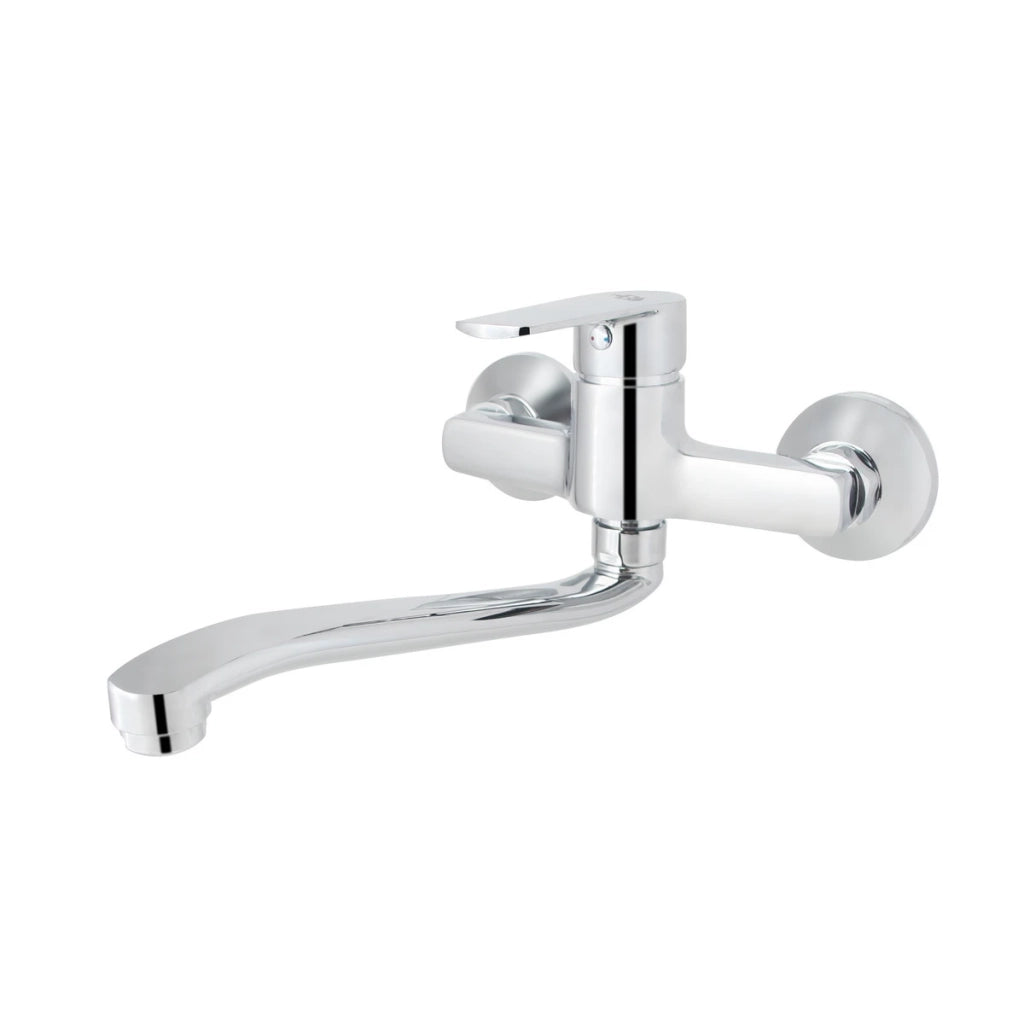 Miscelatore monocomando lavello a muro DH Margot cromo
