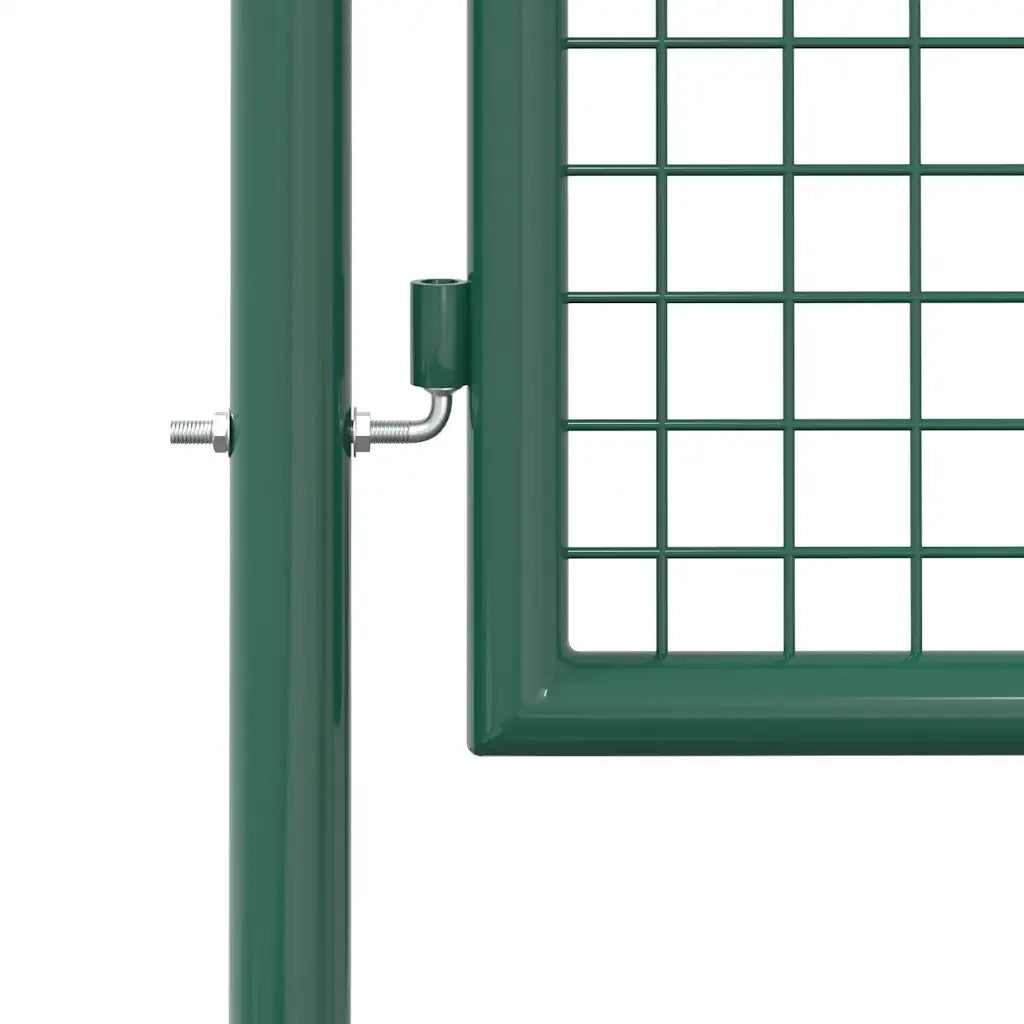 Cancello per Recinzione in Acciaio 100x175 cm Verde cod mxl 52648