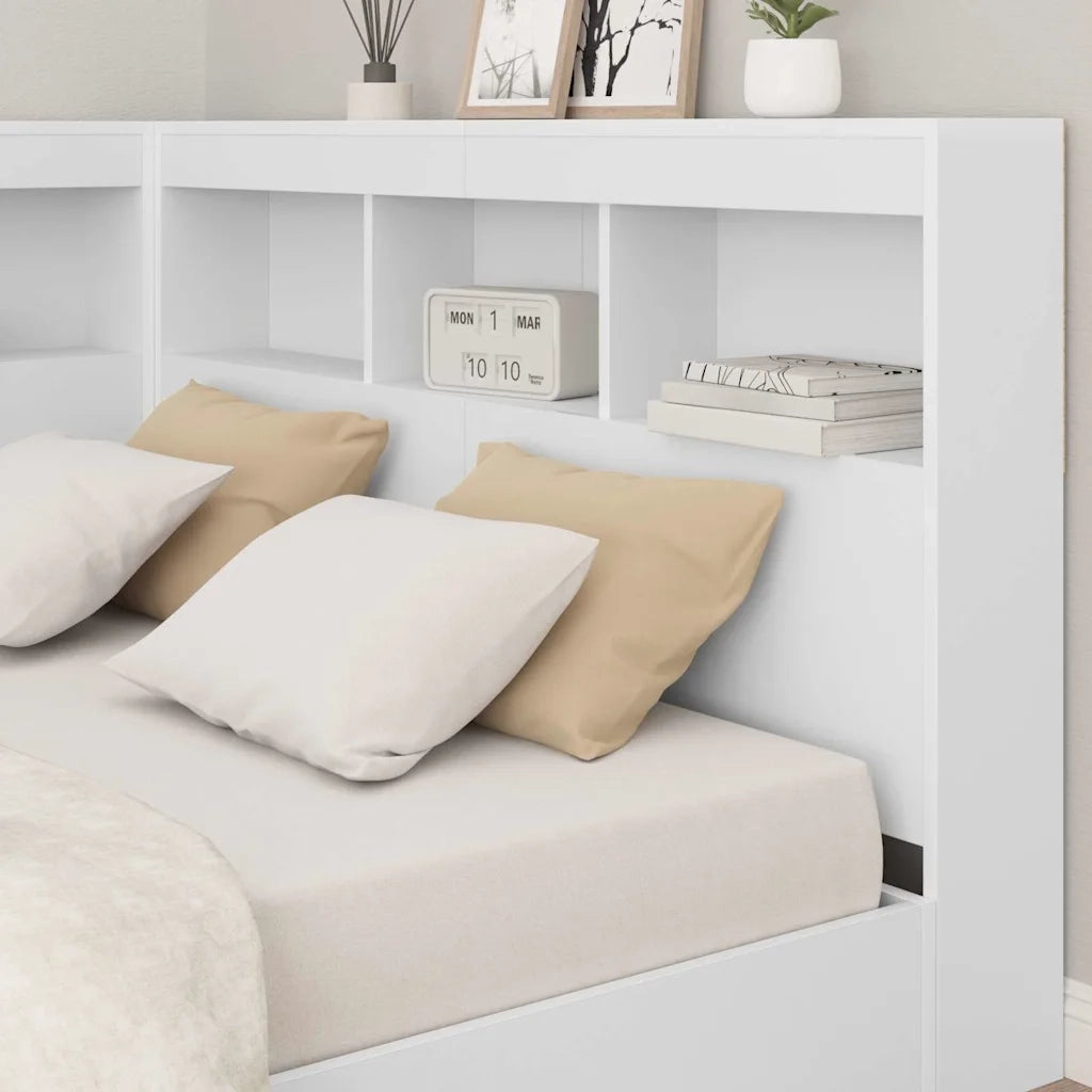 Testata contenitore Bianco 120 cm Legno multistrato 3335477
