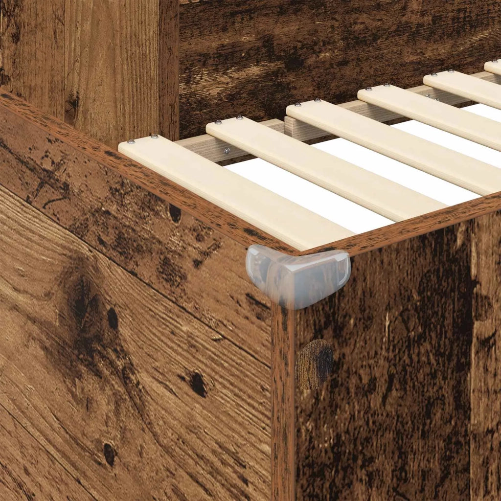 Struttura letto a castello con scrivania Legno vecchio 3410449