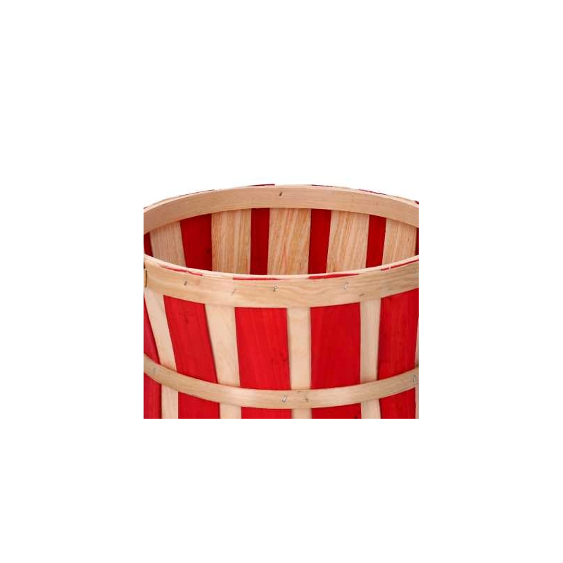 Cesta vimini 1-3 rosso tondo cm ø28h18
