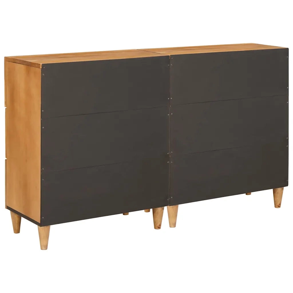 Credenza 2 pcs Marrone 60 x 33 x 75 cm legno massello di mango 3310064