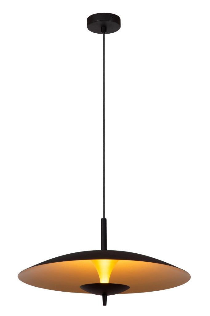 Lampada a sospensione Lucide Vulcan LED 9W nero oro