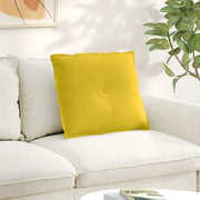 Cuscino per Schiena Giallo 60 x 50 cm Tessuto in Cords 42014682