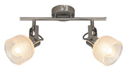 Faretto parete/soffitto 2 luci cromo E14 Francis Rabalux