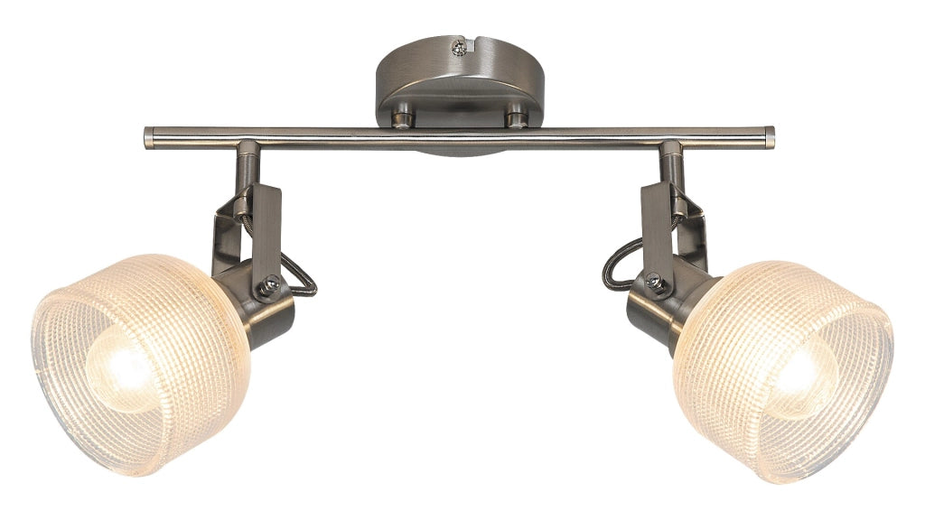 Faretto parete/soffitto 2 luci cromo E14 Francis Rabalux