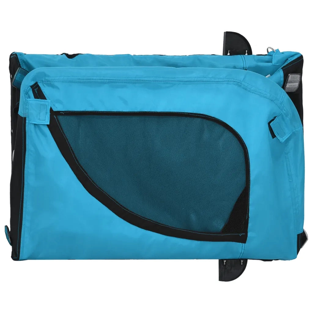 Rimorchio da Bici per Animali Blu e Nero Oxford e Ferro 93995