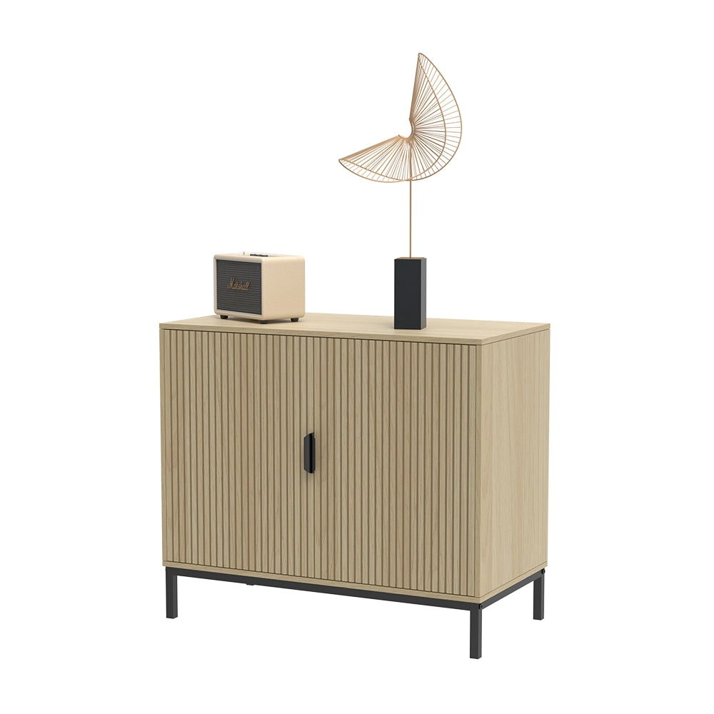 Vicco Cassettiera Rovere 80 x 45 cm con 2 porte