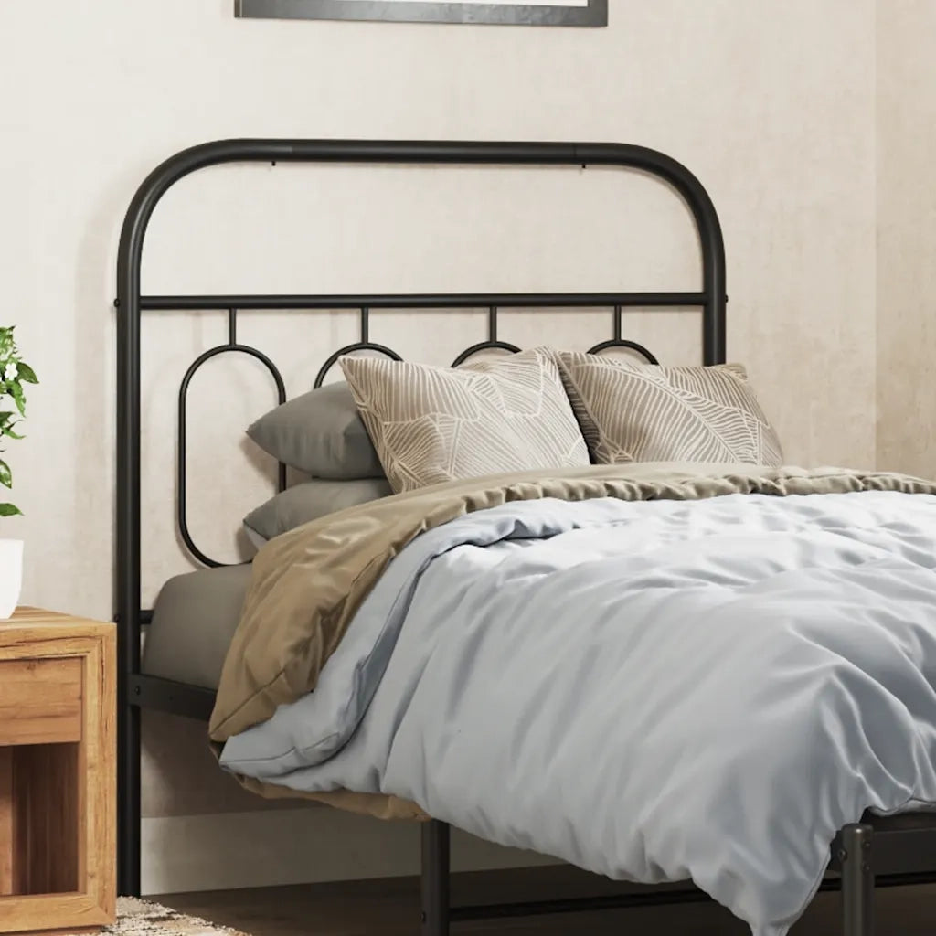 Testiera di Ricambio in Metallo Nero 90 cm 377145