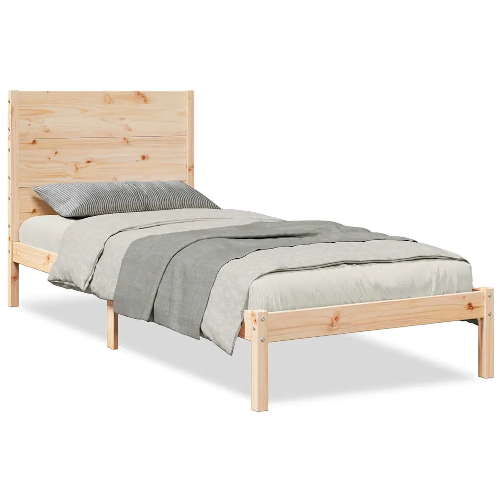 Giroletto Extra Lungo senza Materasso 90x220 cm Legno Massello 3309281