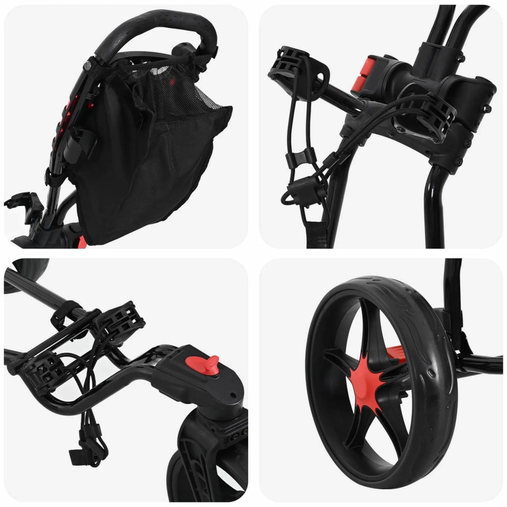 Carrello da golf Nero 110 x 60 x 132 cm Ferro 42033586