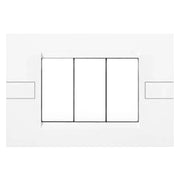 PLACCA SERIE 'INTEGRA' 3 posti - bianco  - FEB