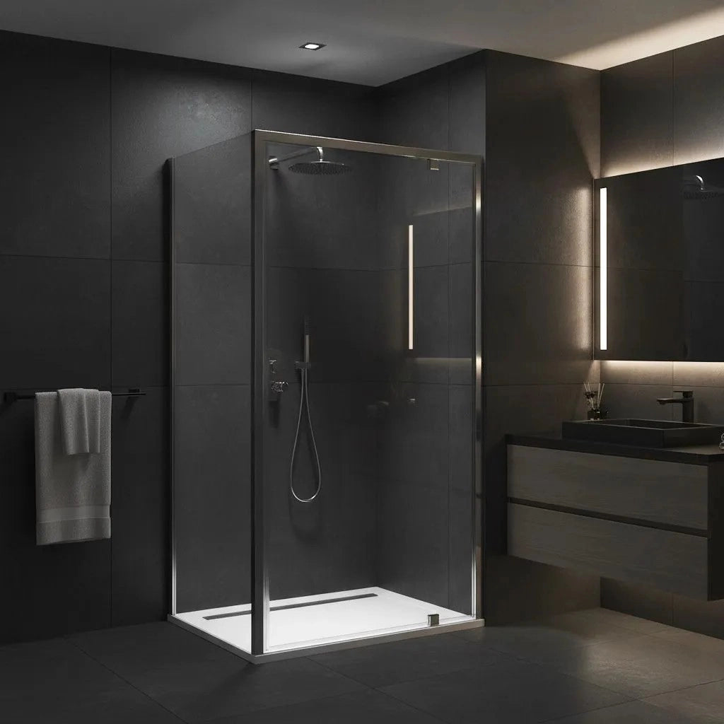 Cabina Doccia Rea Primo Swing 90x80 Chrome