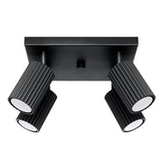 Lampada da soffitto KARBON 4 nero