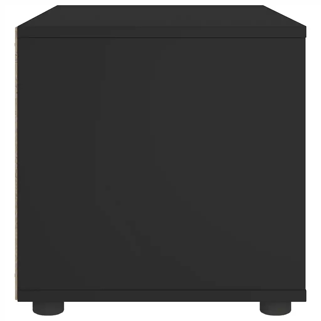 Mobile TV | Armadietto TV | Mobile Porta TV VISNES Nero 60x40x38 cm in Legno Multistrato