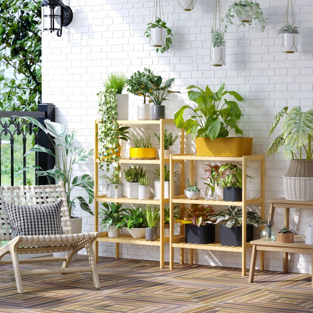 Libreria 3 livelli in bamb¨´ ¨C Minimal ¨C 62x33x80 cm naturale