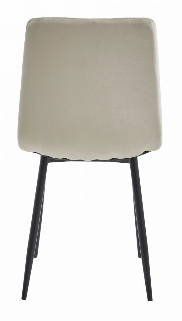 Sedia VALORA JEWA - Design ergonomico in velluto beige x 4