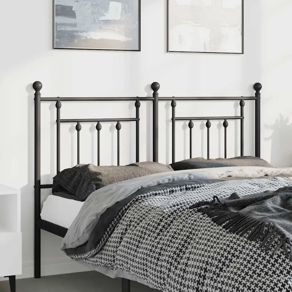 Testiera | Testata di Ricambio in Metallo Nero 150 cm
