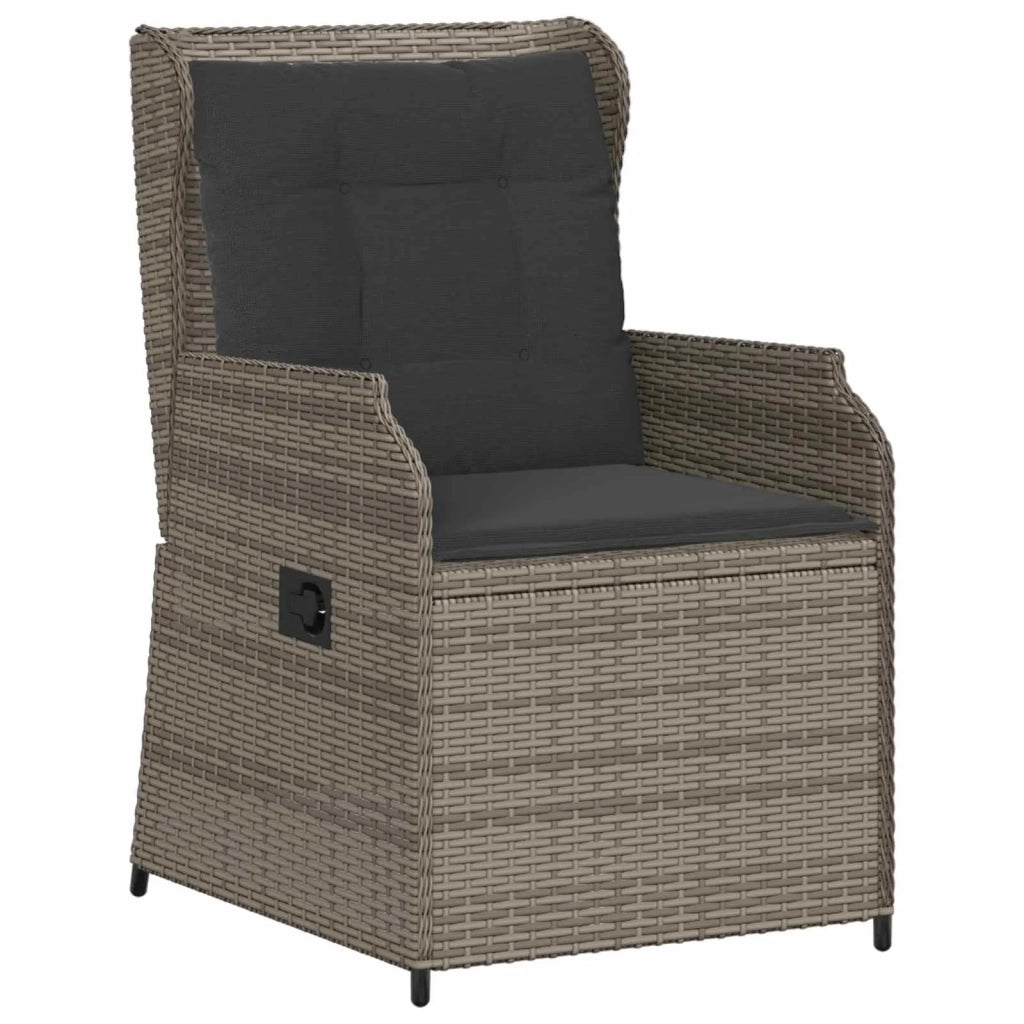 Panchina da giardino 2 pcs Grigio polyrattan 3394487