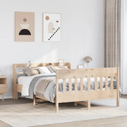 Letto senza Materasso-Struttura Letto 160x200 cm in Legno Massello di Pino 135079