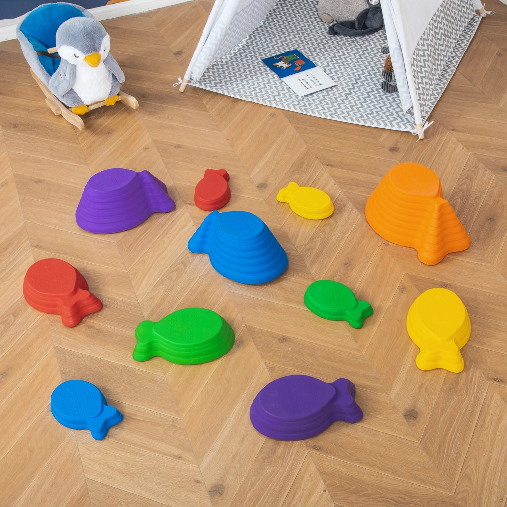 Pietre di equilibrio impilabili ¨C Xylo ¨C 11 pezzi antiscivolo per interno ed esterno
