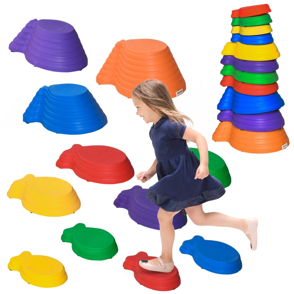 Pietre di equilibrio impilabili ¨C Xylo ¨C 11 pezzi antiscivolo per interno ed esterno