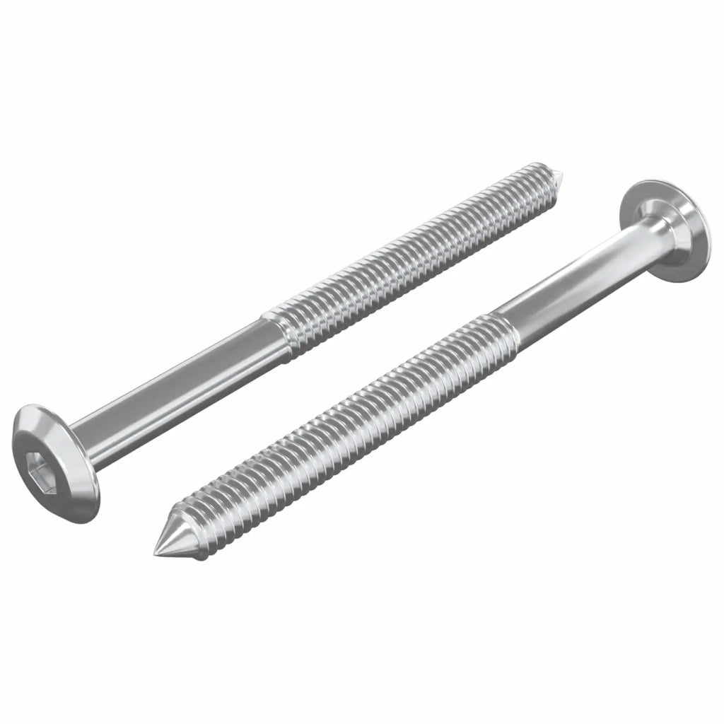 Viti per mobili 2 pcs Argento M6 x 85 mm Acciaio 864400