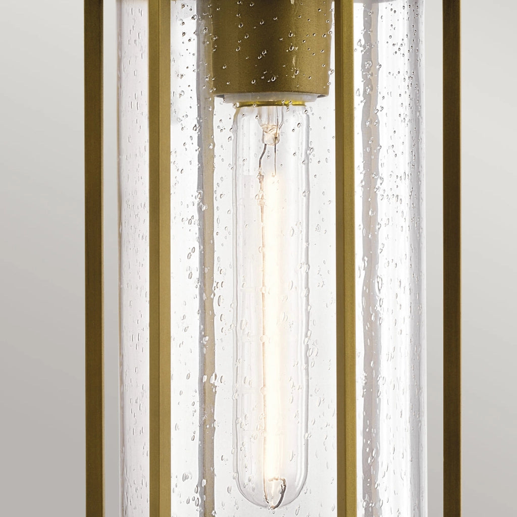 Lampada sospensione esterna Kichler Camillo ottone E27 IP44