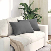 Cuscini da Divano 2 pcs Grigio scuro 60 x 40 cm Tessuto 42013684