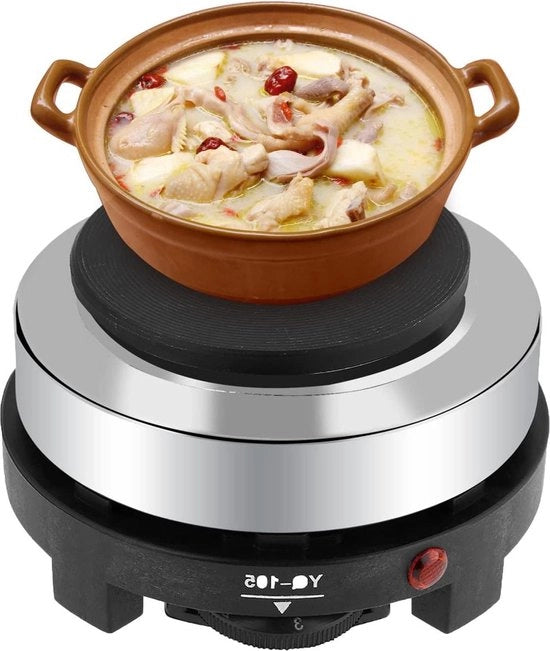 Kachel elettrica a singolo bobina bruciatore portatile piatto caldo 500W - Cucina casa esterno cucinare presa EU 220V 500W