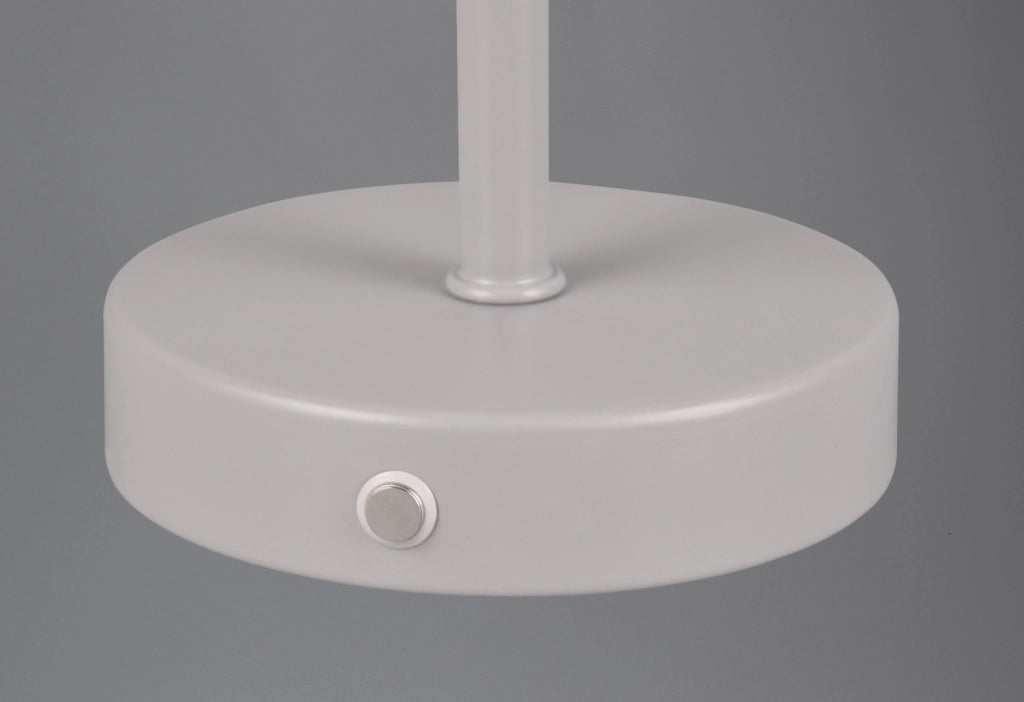 Lampada da tavolo ricaricabile grigia touch LED Jeff RL