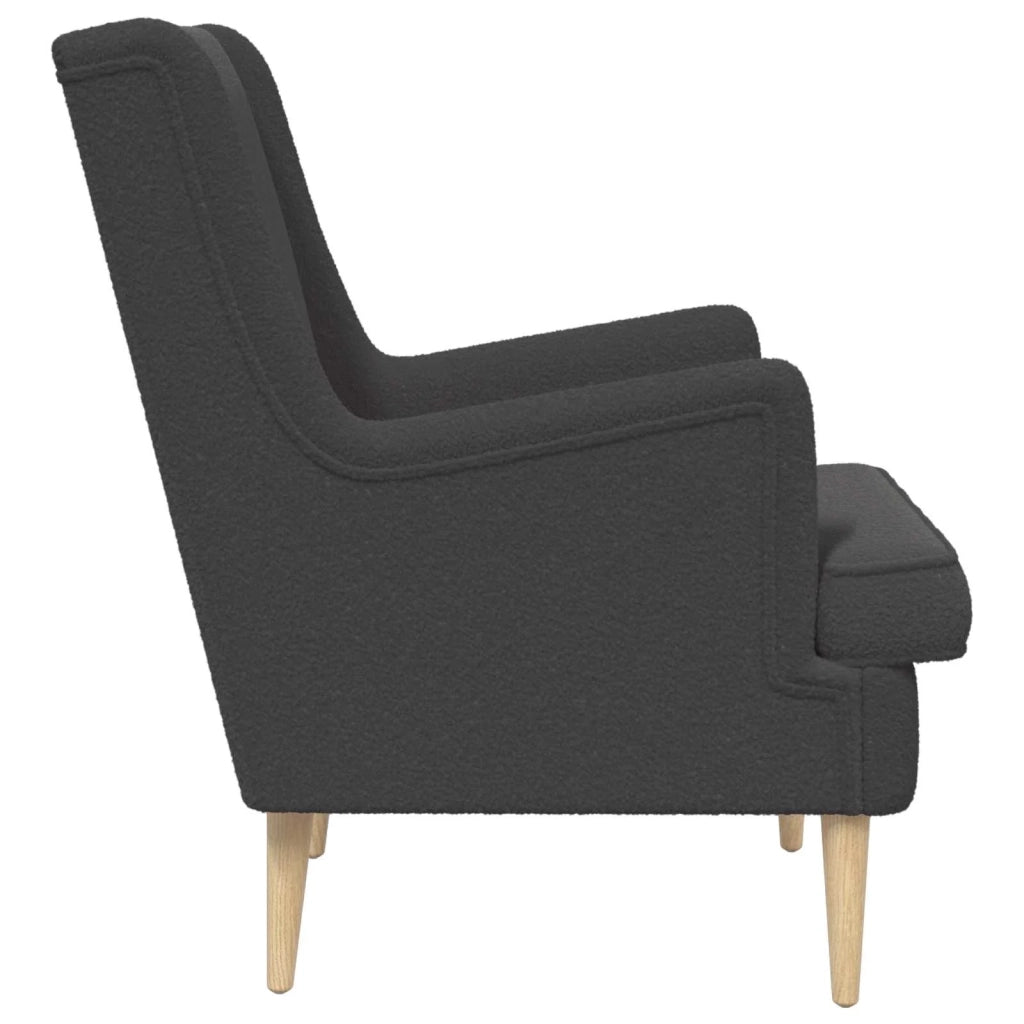 Poltrona | Sedia Relax Grigio Scuro Boucl¨¦
