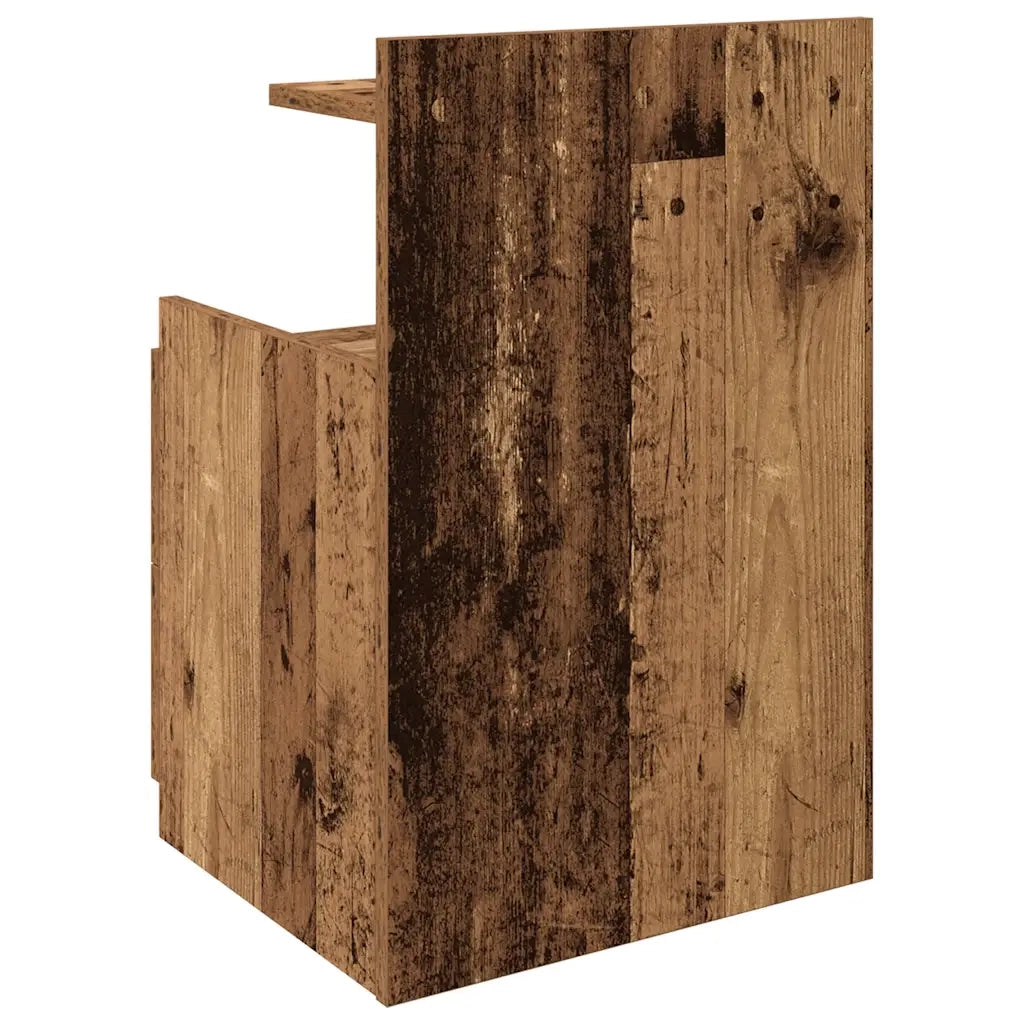 Comodini 2 pz con 2 cassetti in legno vecchio 40x36,5x62 cm 858647