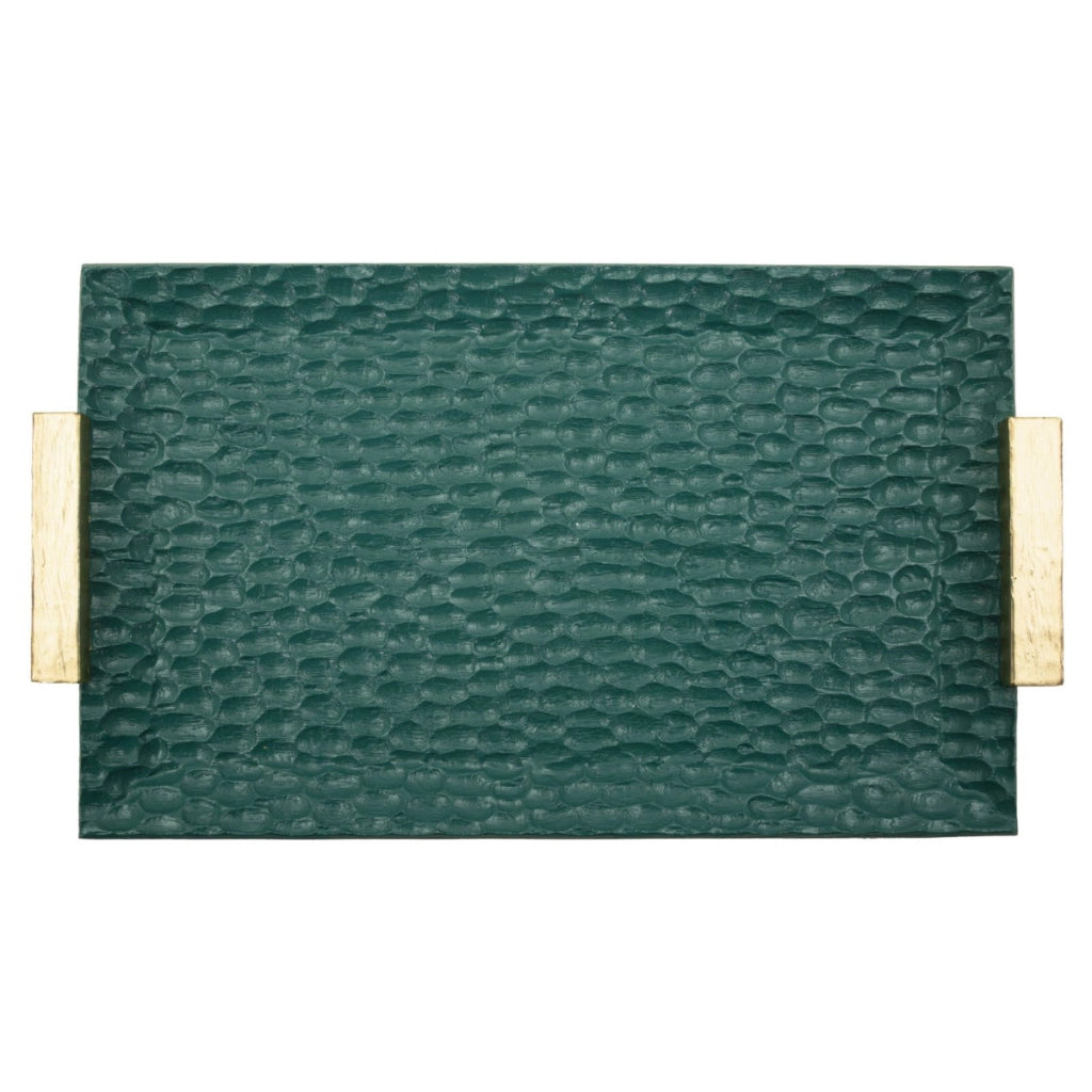 Vassoio VKH724, Verde, Poliresina, 3x34x19,5 cm
