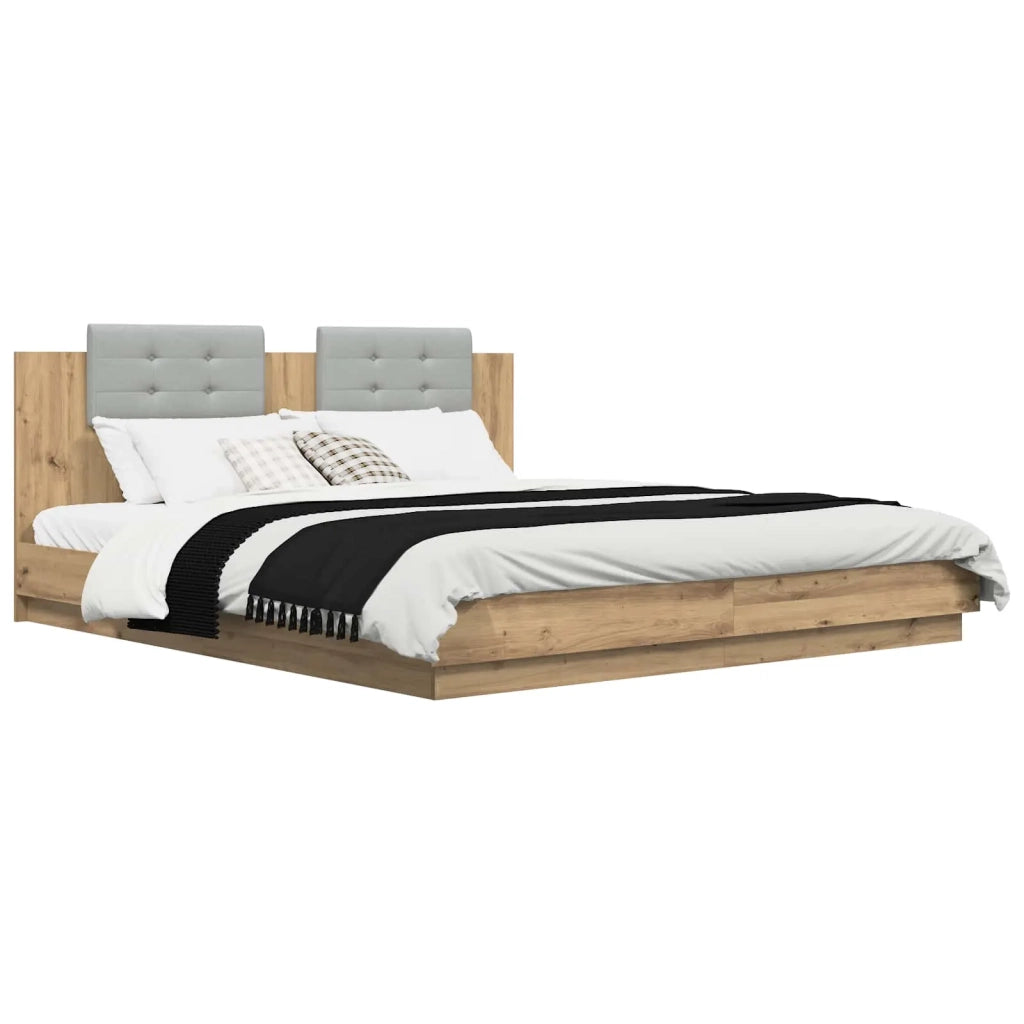 Struttura letto con testata Rovere artigianale 180 x 200 cm 3416335