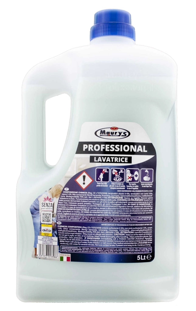 MAURY'S PROFESSIONAL 5LT DETERGENTE LAVATRICE BLU SENSATION