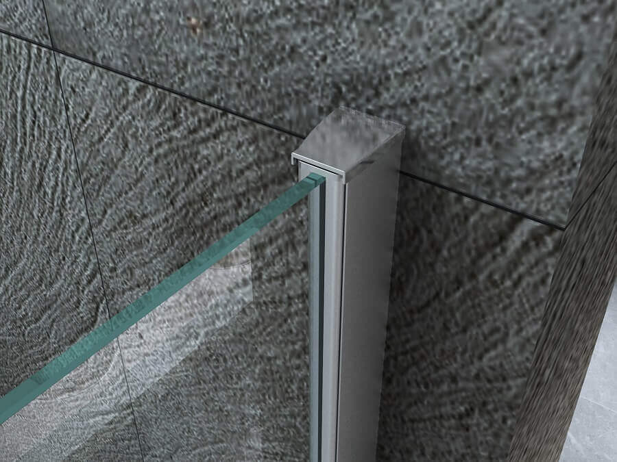 Box Doccia Anta Battente Interna Esterna Cristallo Trasparente 8mm H195 - Gemini - 70x80
